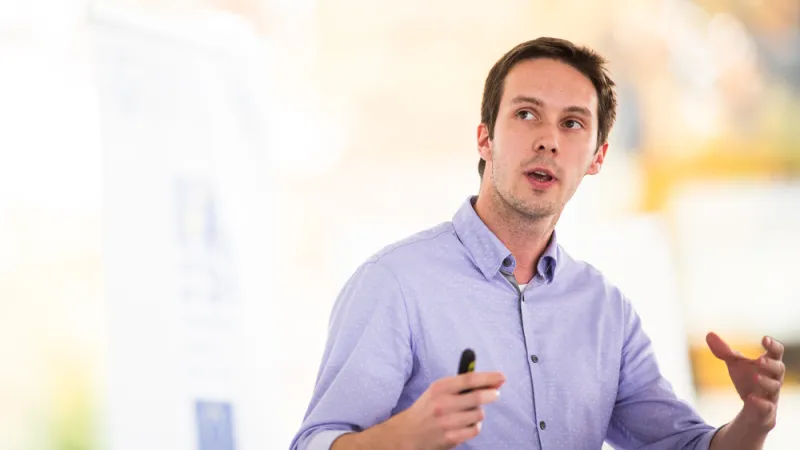 Man giving a presentation