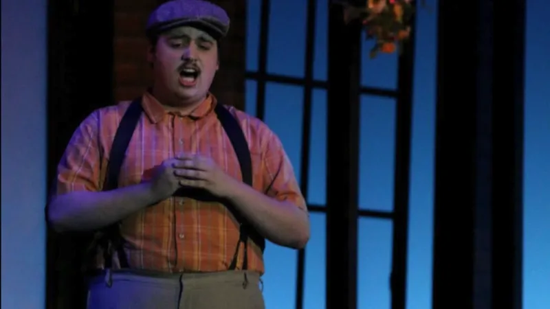 Student performs in Bride for Sale opera