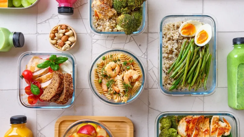 Collection of prepared meals with holistic nutrition