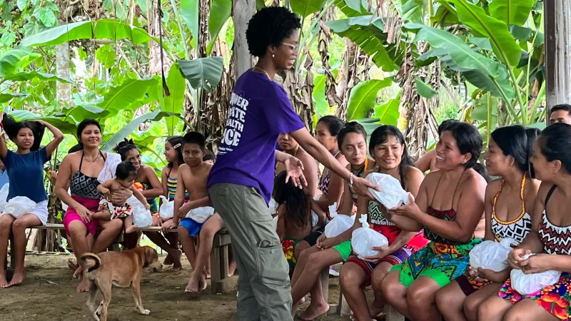 SFA social work student in Panama