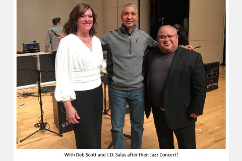 with Deb Scott and J.D. Salas after their jazz concert