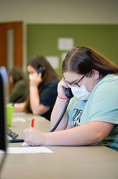 Katelyn Takacs, a May nursing graduate, volunteered out of a desire to serve others in the community. Though she was tasked with screening patients for a potentially life-threatening illness, Takacs felt thoroughly prepared for the job due to her time in the School of Nursing. Students in the nursing program are extensively trained in assessments, patient interaction and other related skills.<p>Despite the unprecedented situation the volunteers faced, the students rendered aid using communication and assess