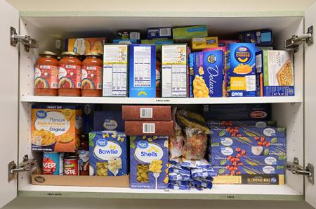 SFA's on-campus food pantry. Photo by Hardy Meredith '81