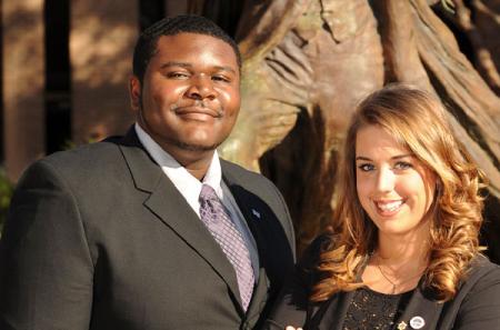 Harris and Casey Furche received the 2012 Mr. and Miss SFA Awards presented by the SFA Alumni Association. Photo taken by Hardy Meredith ’81
