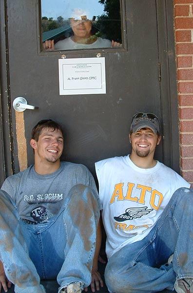 Tad and Luke: Colorado mission trip 2004 (photo courtesy of Kari Scott)