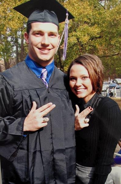 Tad and Kari '09 Scott: SFA graduation 2008 (photo courtesy of Kari Scott)