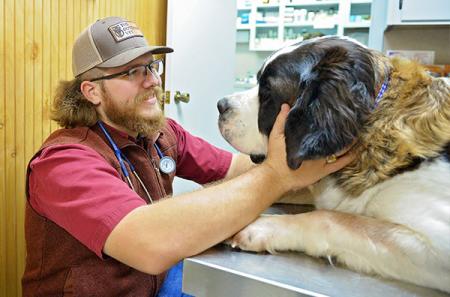 While Turner enjoys cattle obstetrics, he also likes working with small animals, including dogs and cats, at The Outdoor Vet's brick-and-mortar clinic, C4 Veterinary Hospital, run by Dr. Clint Owens.