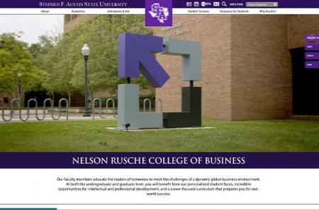 Nelson Rushe College of Business website - www.sfasu.edu/cob