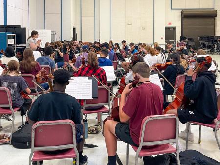 Strings camp attendees