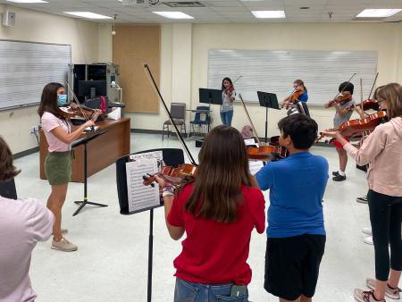 Strings camp attendees