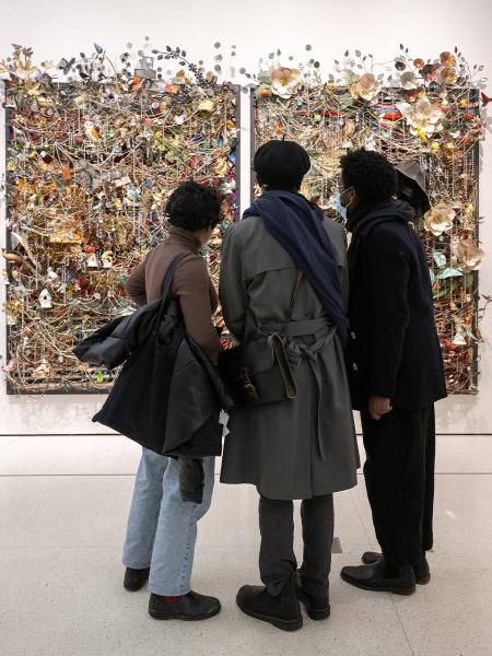 The Solomon R. Guggenheim Museum collects, preserves and interprets modern and contemporary art. Visitors from across the world come to study its unique exhibitions.  Event view, Open Access Weekend made possible by the Ford Foundation, Solomon R. Guggenheim Museum, New York. Photo by Filip Wolak © Filip Wolak Photography