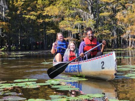 Canoeing at Caddo Lake State Park