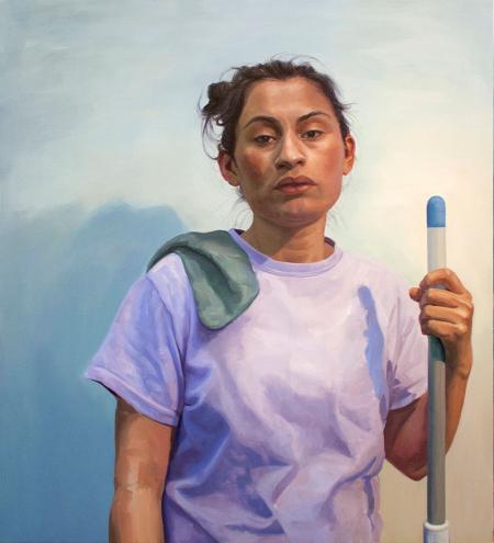 Rosa, 2019 Oil on canvas 65.5 by 60 inches