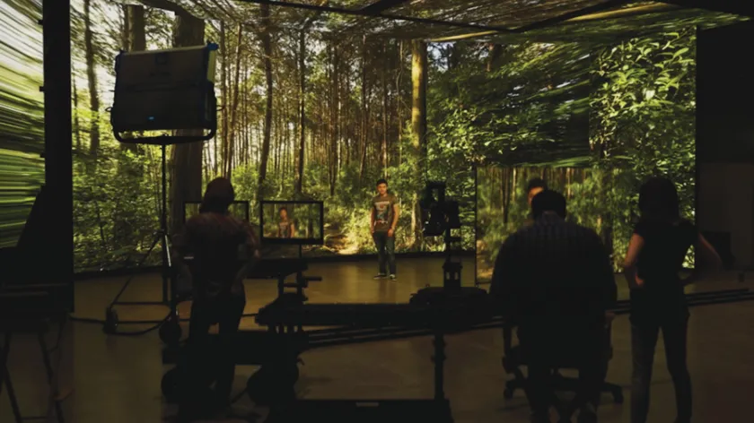 3D rendering of the LED volume production studio