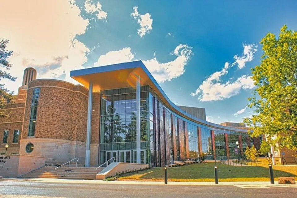 Exterior photo of Griffith Fine Arts Building Exterior photo of Griffith Fine Arts Building