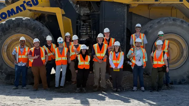 ERTH 2341 Mineralogy students had fantastic weather during their field trip to Arkansas