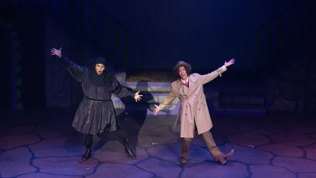 Students performing in the musical Young Frankenstein