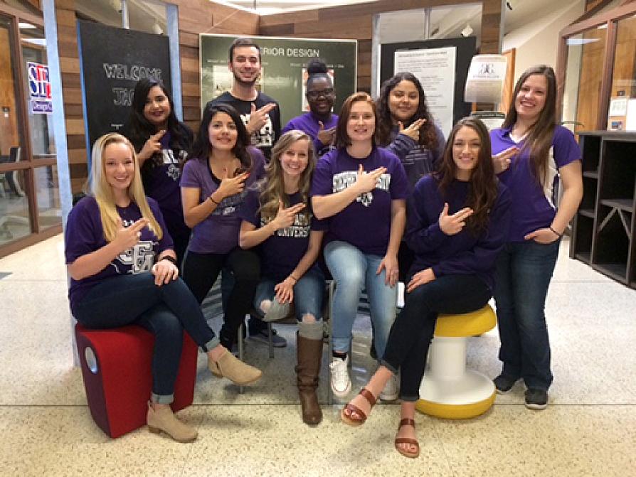  senior interior design students