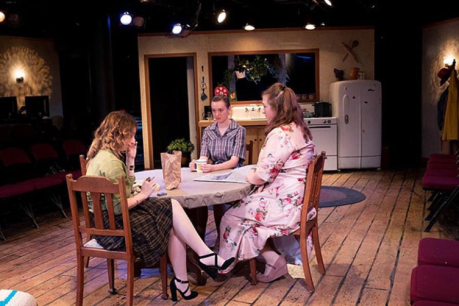 A scene from the opening performance of "Crimes of the Heart."