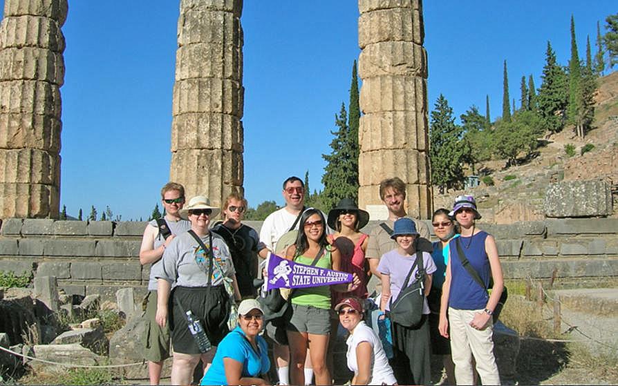 SFA students studying abroad