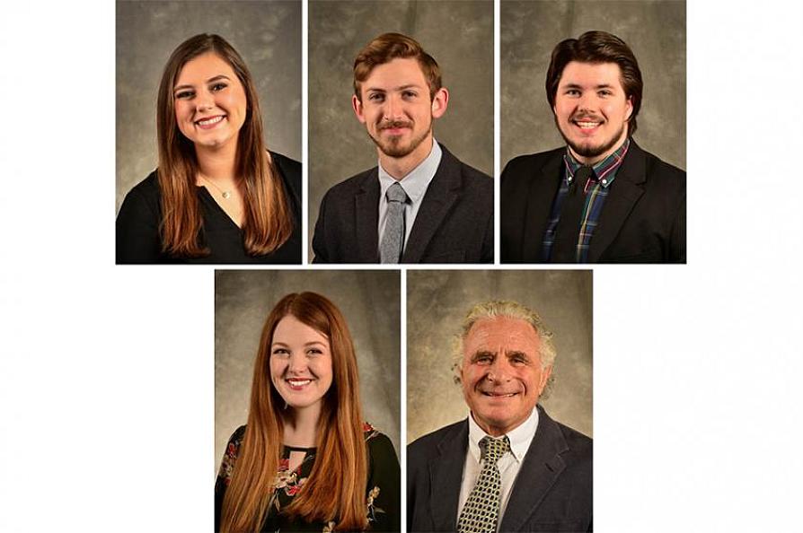 The SFA College of Fine Arts Dean's Circle award recipients and newest endowed professor