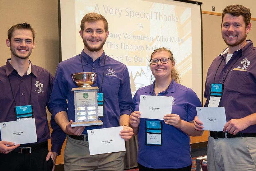 undergraduate students receiving awards