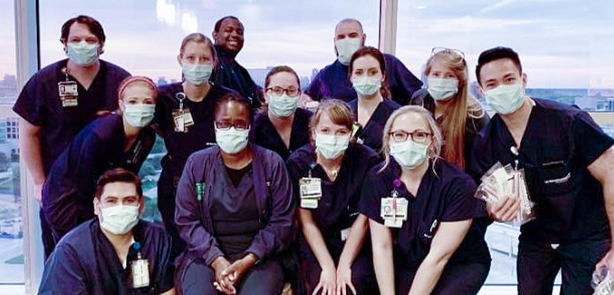 Lisa Miller and other unit nurses