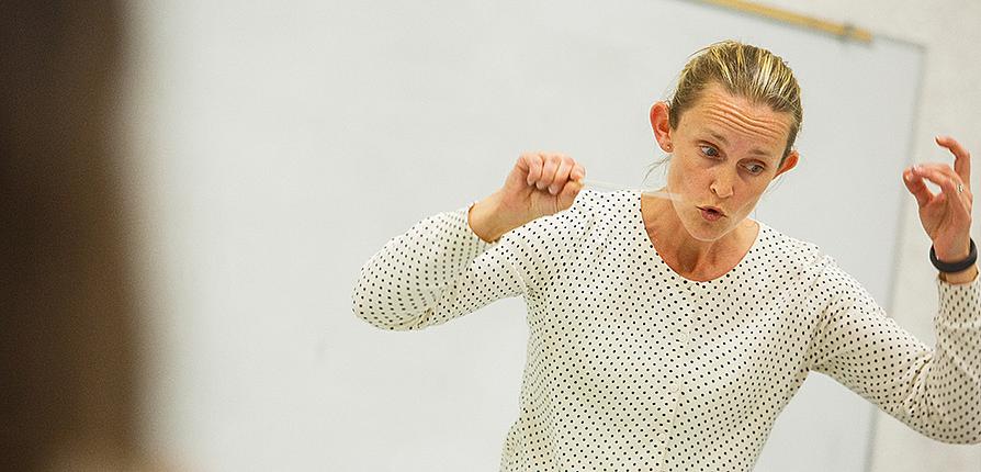 Instructor conducting