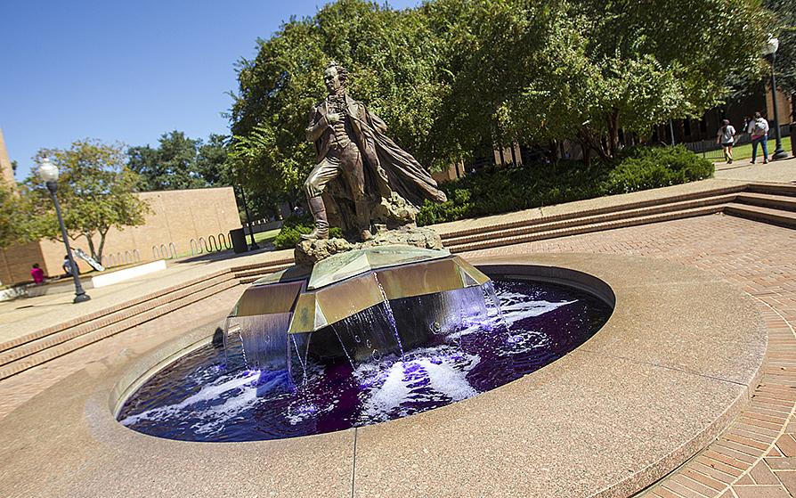 Surfin' Steve with purple dyed water