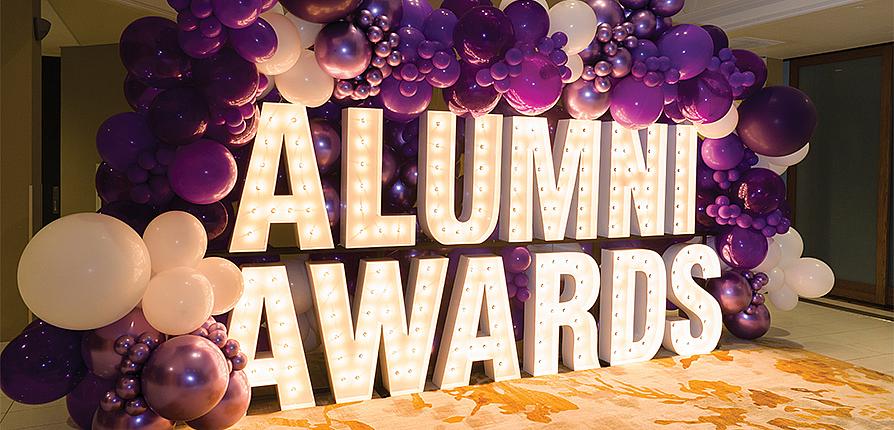 Alumni Awards sign