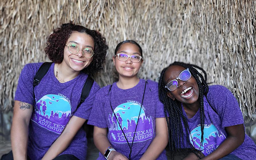 Students at an East Texas Adventurers event