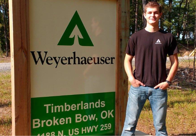 a forestry student intern