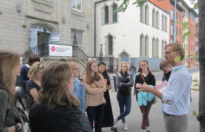 Student visiting Ireland