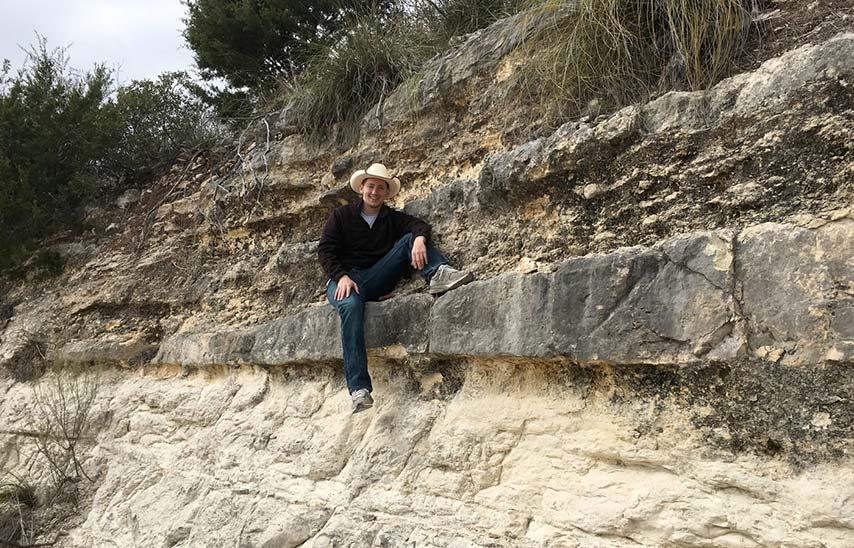 Jacob Meinerts, SFA graduate student in geology