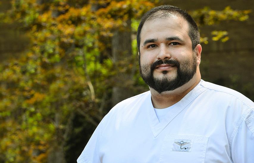 SFA nursing student Tim Hernandez