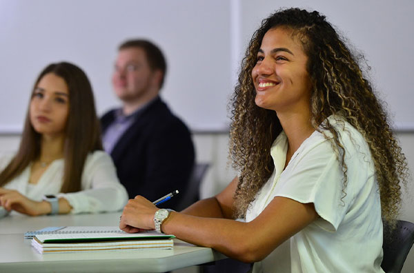 Students listening to a lecture