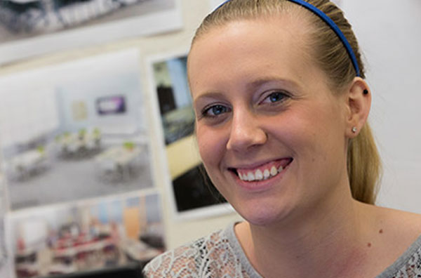 Student smiling