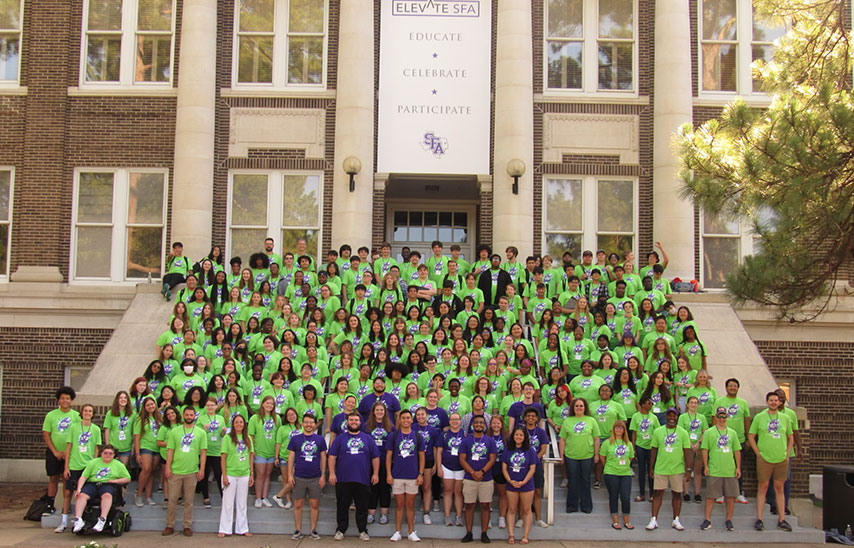 Students attending choir camp