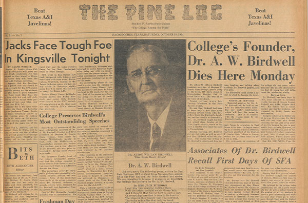 Newspaper front page
