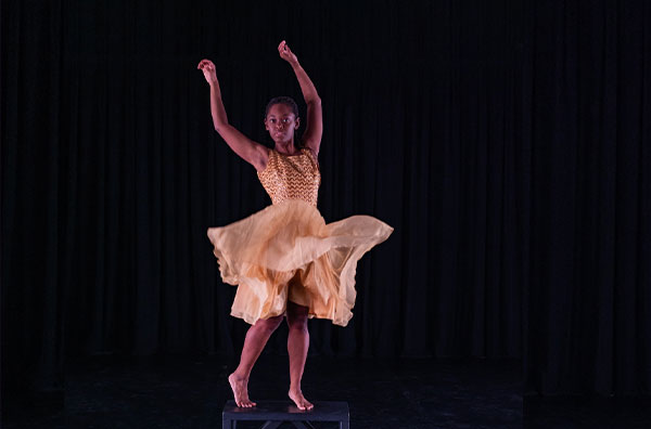 Student performing