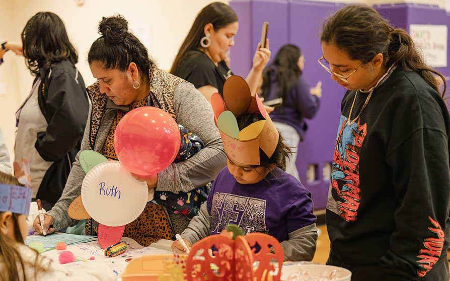 Parents and students at the November 2023 LLA