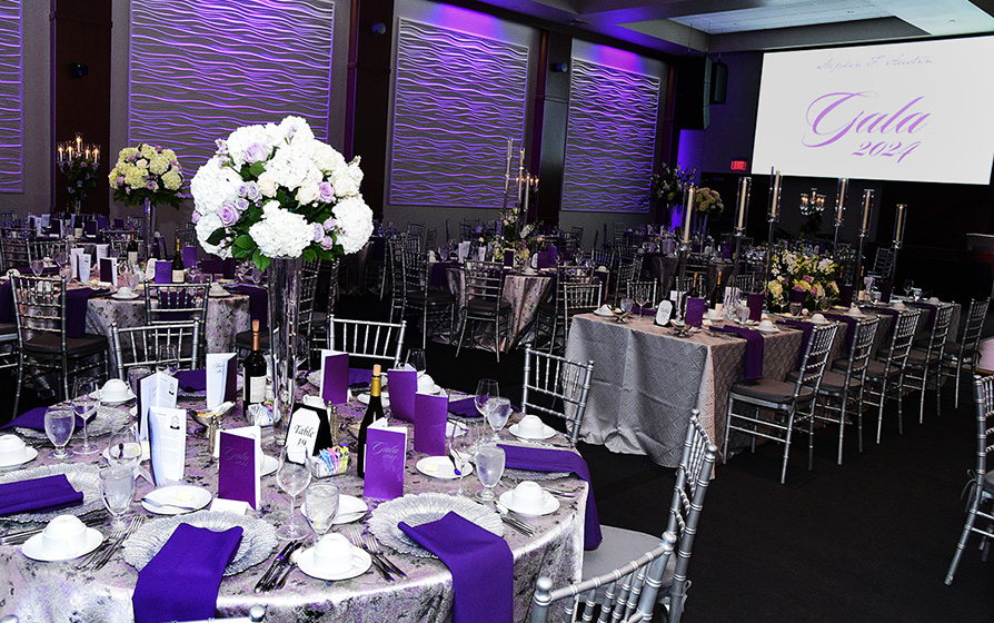 Small table setup at the SFA Gala 2024