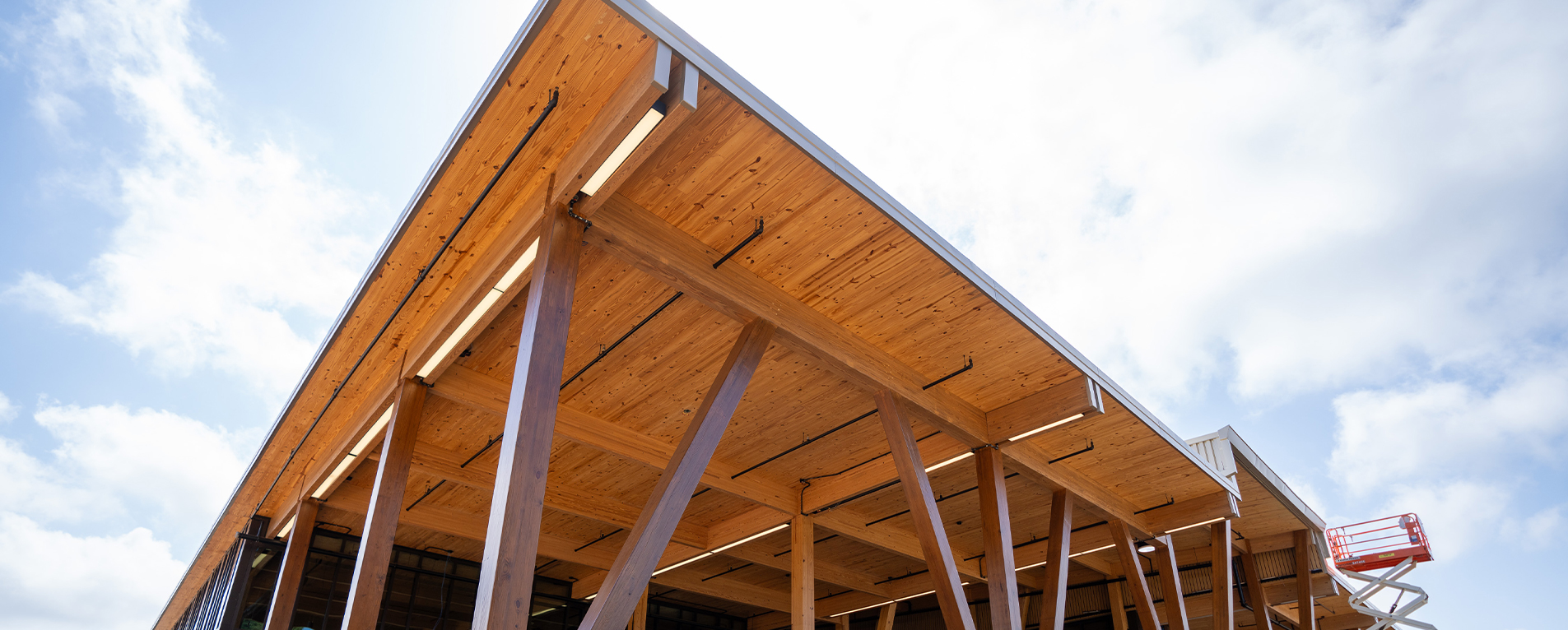Construction View of Pineywoods Dining Hall