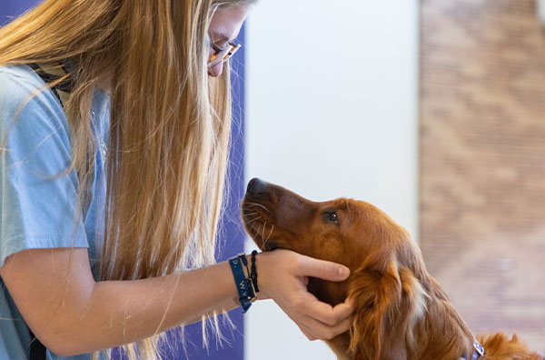 Student with Rudy