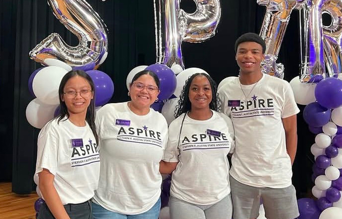Students participating in the ASPIRE program