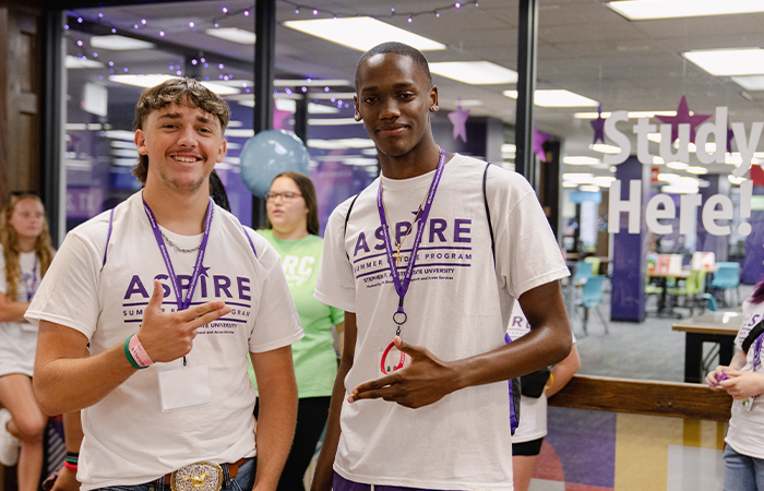 Students participating in the ASPIRE program