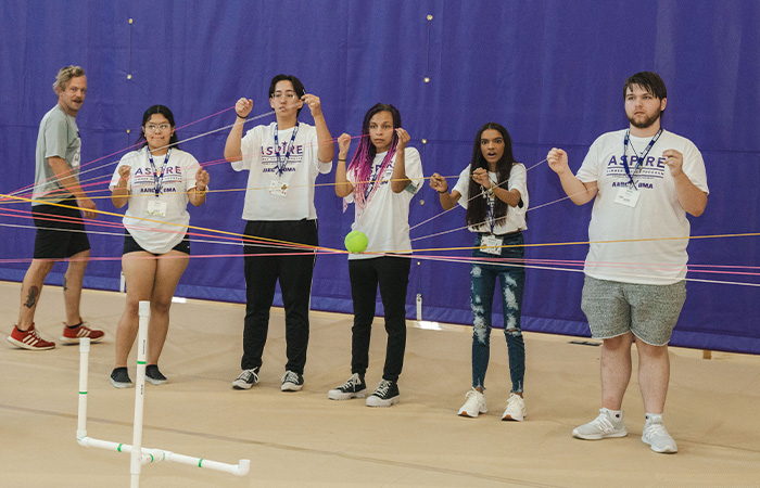 Students participating in the ASPIRE program