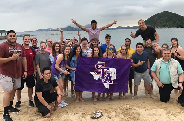 Students on a Study Abroad trip