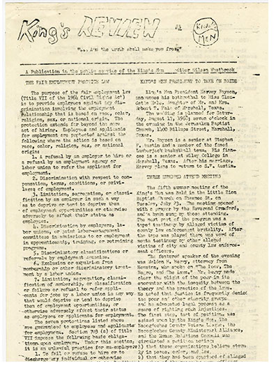 King's Men Papers