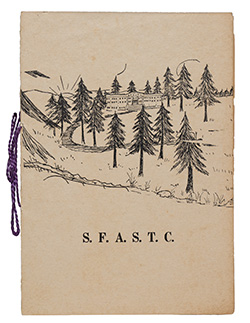 SFA's first commencement program from 1925